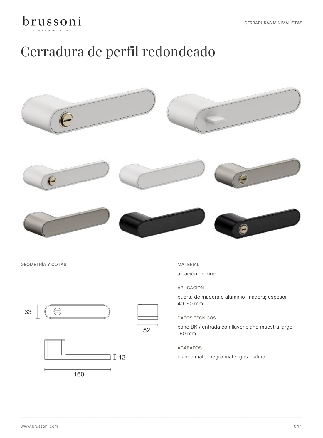 Picaportes y herrajes para puertas, página 44