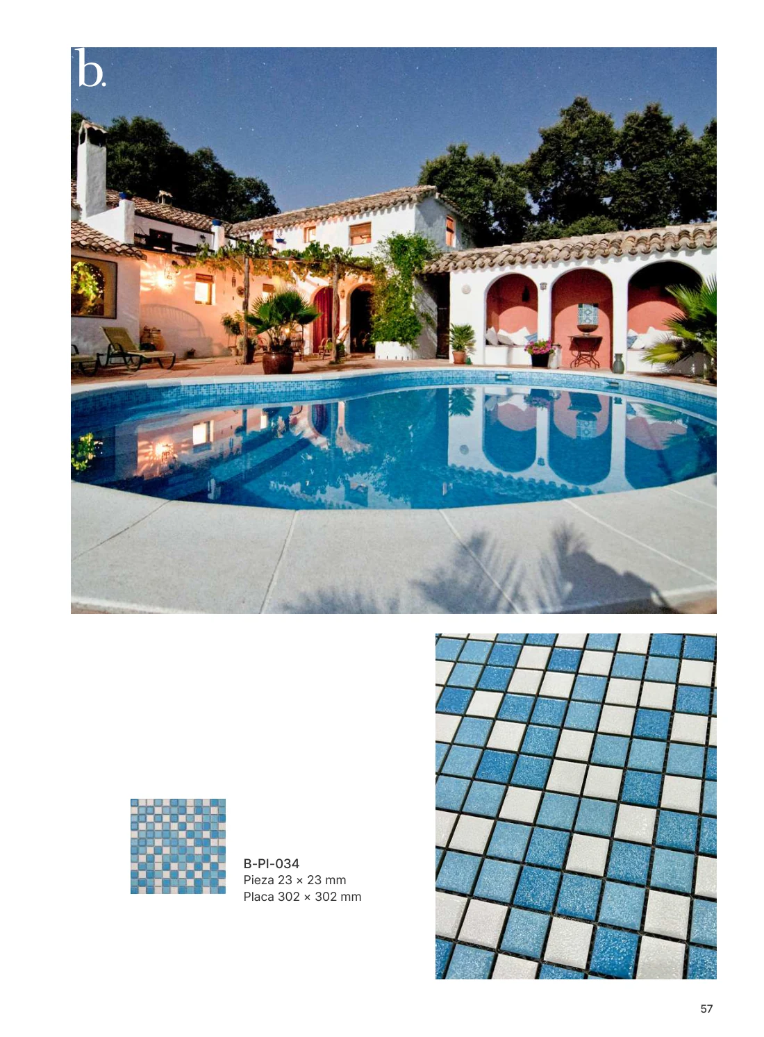 Revestimientos para piscinas, página 57